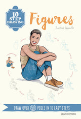10 Step Drawing Figures: Draw over 50 Poses in 10 Easy Steps - Retail Maharaj