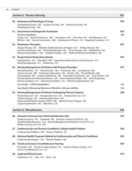 TEXTBOOK OF CARDIOVASCULAR & THORACIC NURSING - Retail Maharaj