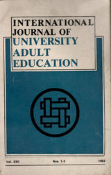 International Journal Of University Adult Education - Vol. XXII , Nos. 1 to 3 , 1983