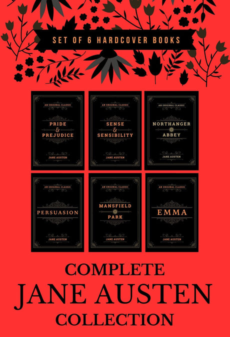Complete Jane Austen Collection (Set of 6 Books) - Mansfield Park, Pride and Prejudice ,Sense & Sensibility, Persuasion, Emma, Northanger Abbey - Retail Maharaj