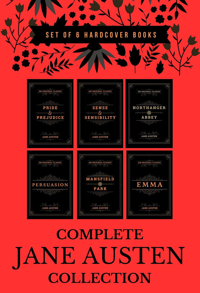 Complete Jane Austen Collection (Set of 6 Books) - Mansfield Park, Pride and Prejudice ,Sense & Sensibility, Persuasion, Emma, Northanger Abbey - Retail Maharaj