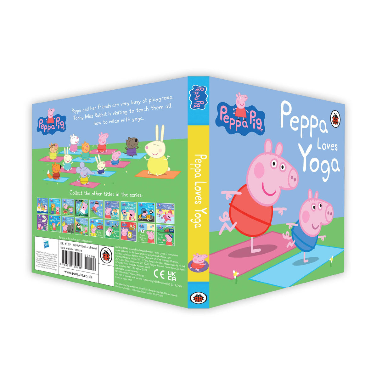 Peppa Pig: Peppa Loves Yoga | A Fun and Interactive Yoga Book for Kids | Learn Simple Yoga Poses, Stretches and Mindfulness | Ages 2+ - Retail Maharaj