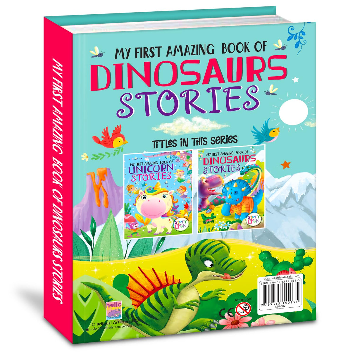 My First Amazing Dinosaurs Story Book with Bestime Fun and Colorful for Kids, Children and Toddlers - Ages 2+ Years - Retail Maharaj