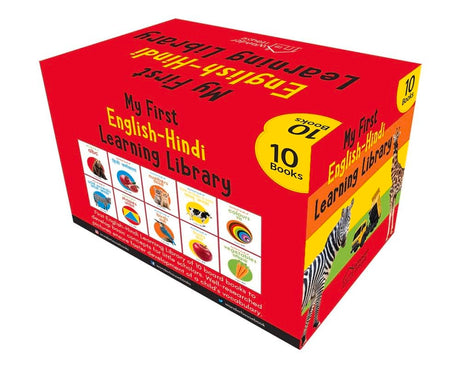 My First English Hindi Learning Library: Boxset of 10 Board Books For Kids - Retail Maharaj