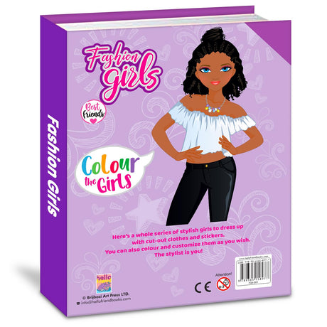 Fashion Coloring Book - 1 for Girls : Beauty Coloring Pages for Girls, Kids and Teens with Gorgeous Fun Fashion | Simple and Cute designs | Amazing ... Book for Girls | Great Gift for Girls - Retail Maharaj
