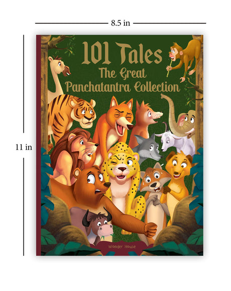 101 Tales The Great Panchatantra Collection - Collection of Witty Moral Stories For Kids For Personality Development (Hardback) - Retail Maharaj