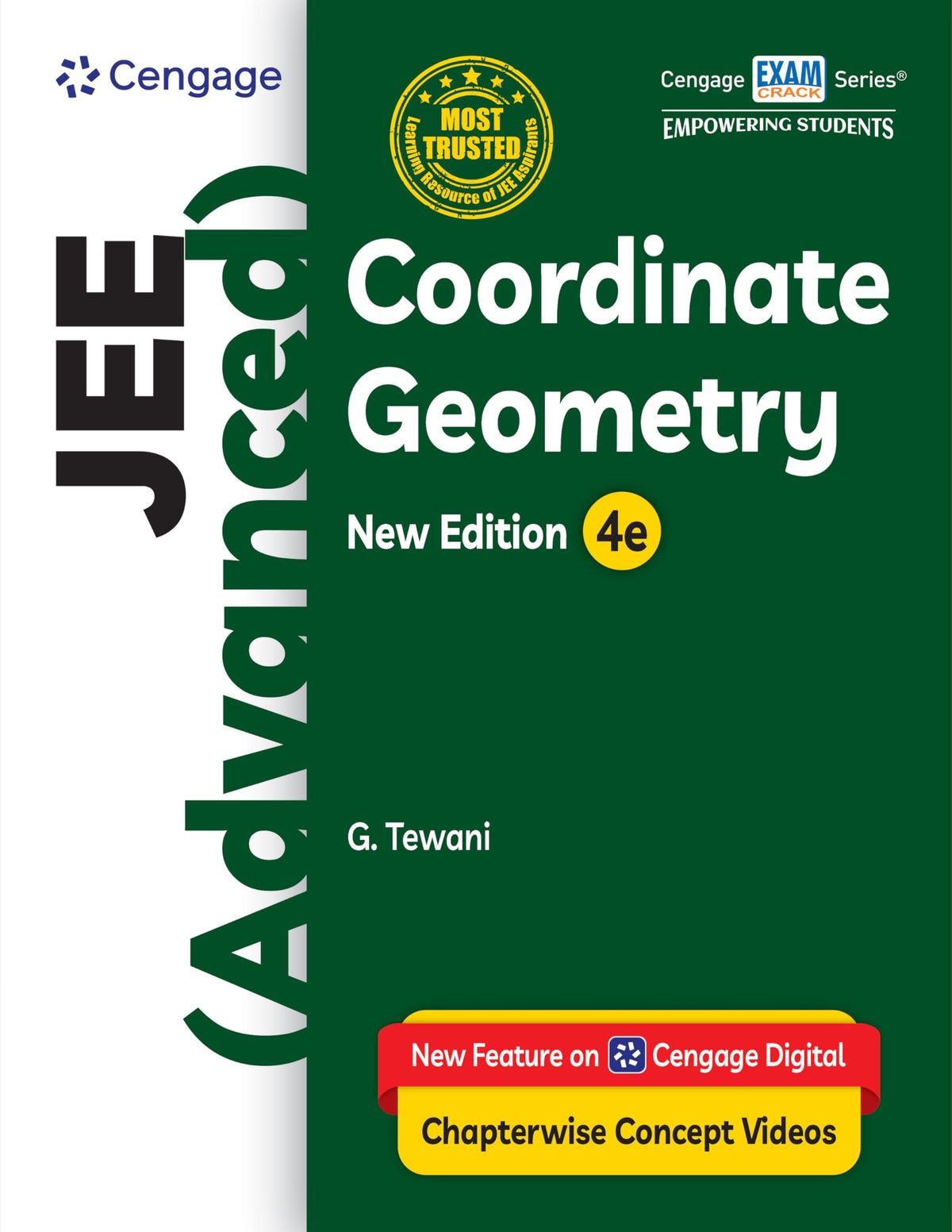 Cengage JEE (Advanced) Coordinate Geometry with Chapterwise Concept Videos & Online Assessments