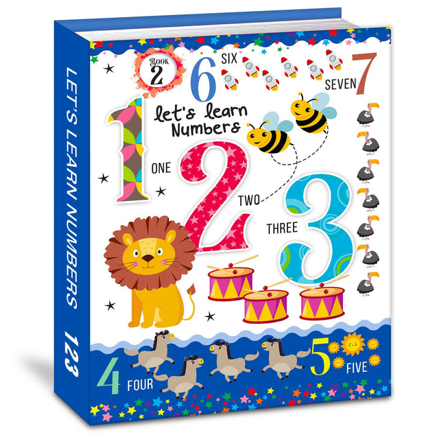 Hello Friend Books Let's Learn Giant Board Book: Numbers - Large Board Book with Beautifully Illustrated Images for Children to Learn - Retail Maharaj