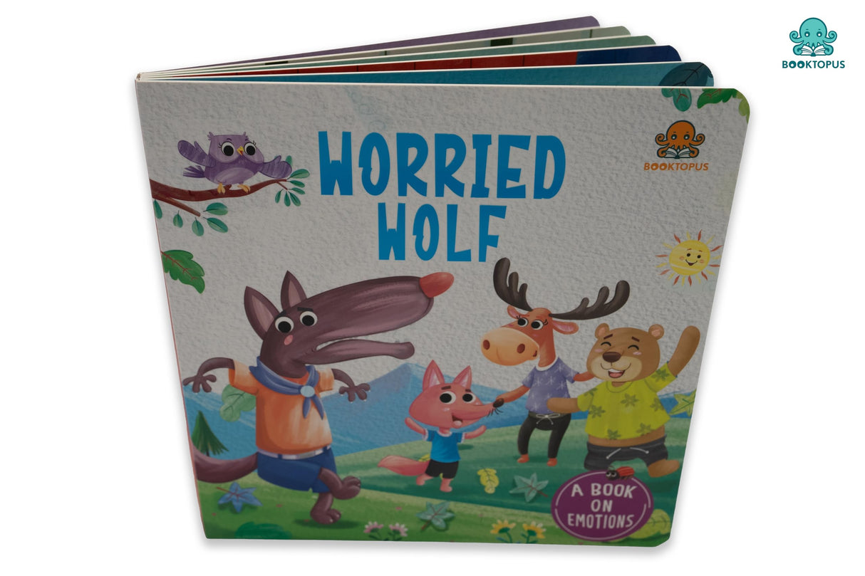 The Worried Wolf Emotion Board Book - Retail Maharaj