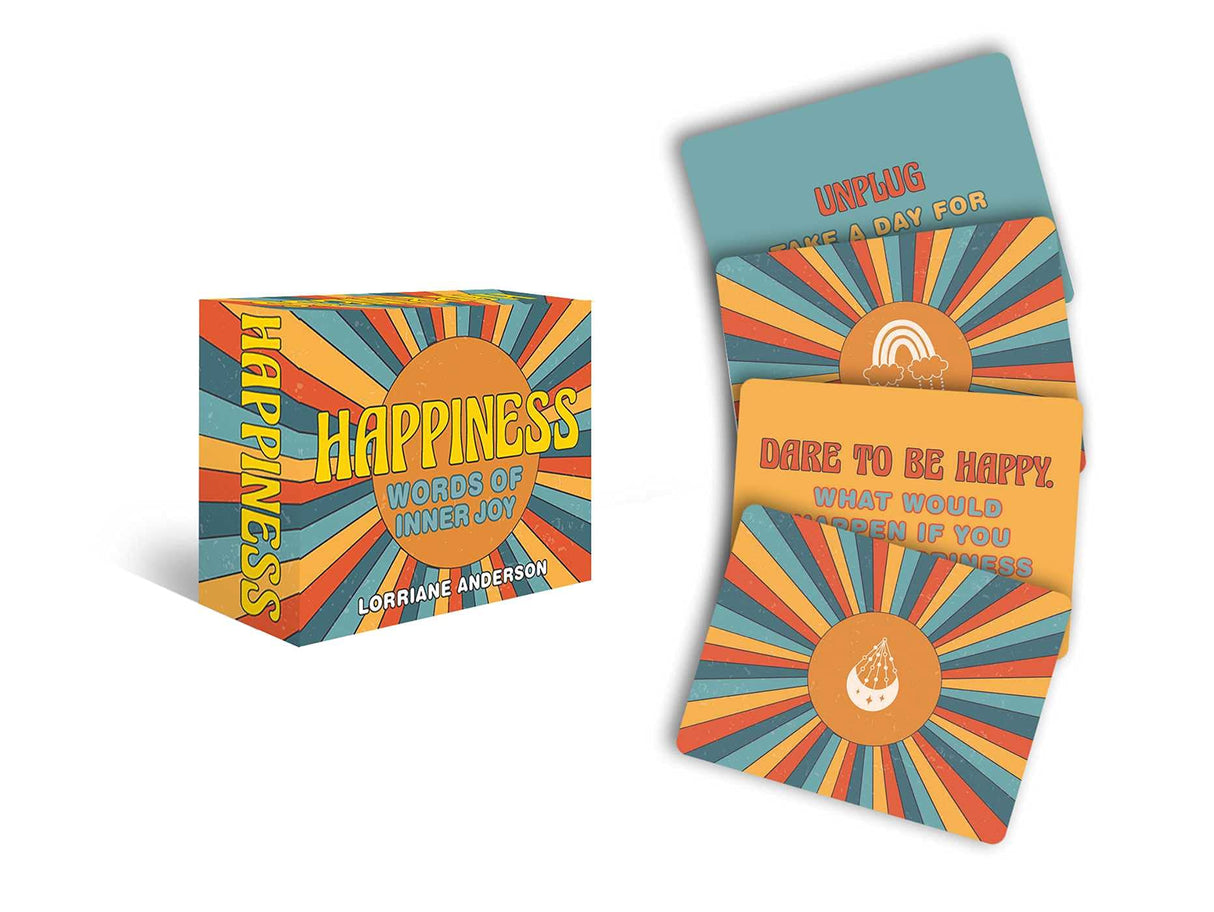 Happiness - Words of Inner Joy: Full-color Inspiration Cards (Rockpool Mini Cards) - Retail Maharaj