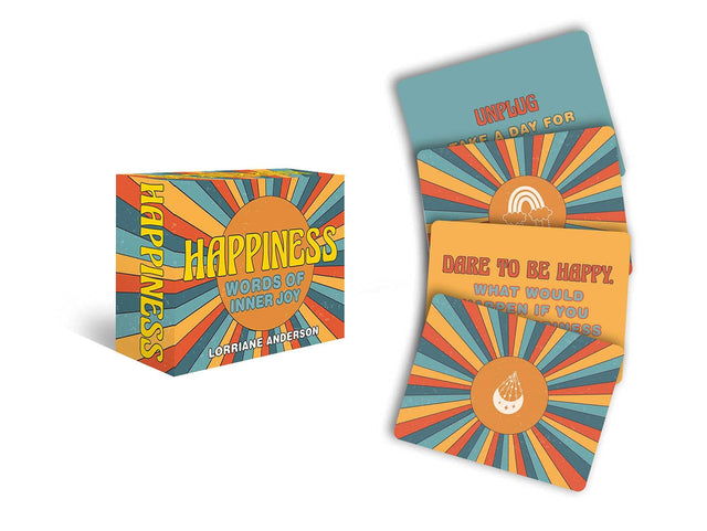Happiness - Words of Inner Joy: Full-color Inspiration Cards (Rockpool Mini Cards) - Retail Maharaj