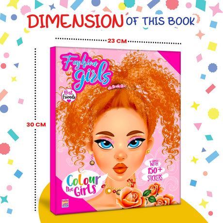 Fashion Coloring Book - 2 for Girls : Beauty Coloring Pages for Girls, Kids and Teens with Gorgeous Fun Fashion | Simple and Cute designs | Amazing ... Book for Girls | Great Gift for Girls - Retail Maharaj