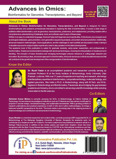 Advances in Omics: Bioinformatics for Genomics, Transcriptomics, and Beyond for the Bioinformatics and Computational Biology Students and Researchers - Retail Maharaj