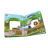 In the Jungle Die Cut Window Board Book for Kids Age 3+ | Early Learning Picture Book with Fun Jungle Animal Facts, Bright Pages & Die-Cut Shape for Easy Handling and Engagement - Retail Maharaj