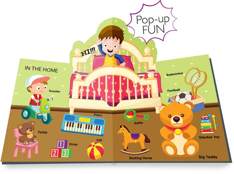 Hello Friend My First Words Pop Up Fun Book With 5 Spreads - Retail Maharaj