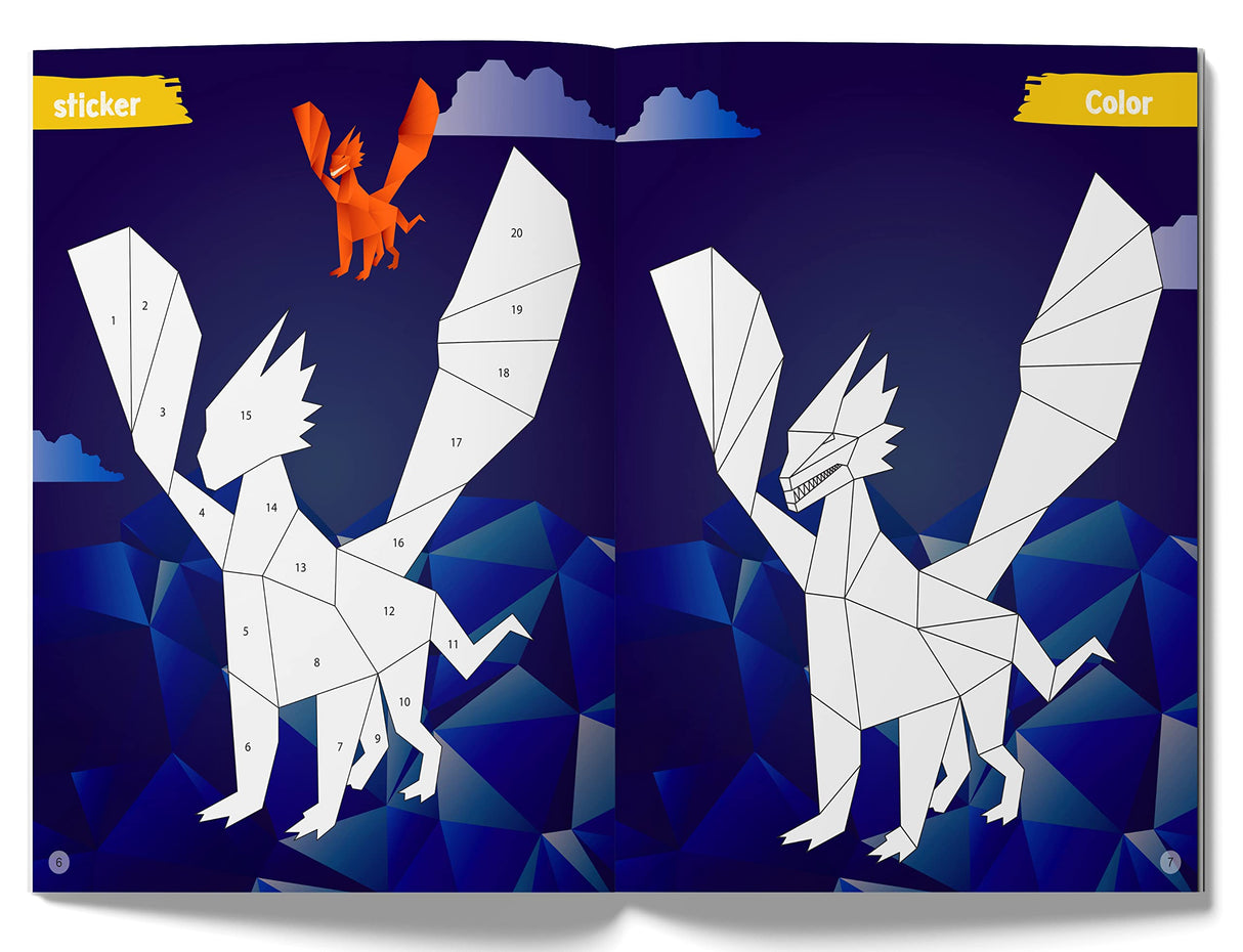 Color with Sticker - Dragon Adventure - Retail Maharaj