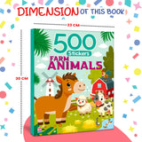 My First 500 Farm Animals Sticker Activity Book for Kids, Children and Toddlers – Fun Activity with Coloring – Ages 3+ Years - Retail Maharaj