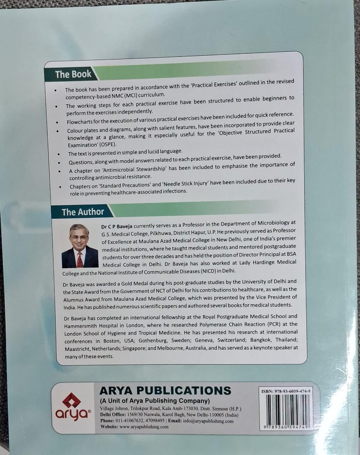 Practical Microbiology for MBBS by C P Baveja, 6th Edition, Including Viva Voce and Spots - Retail Maharaj
