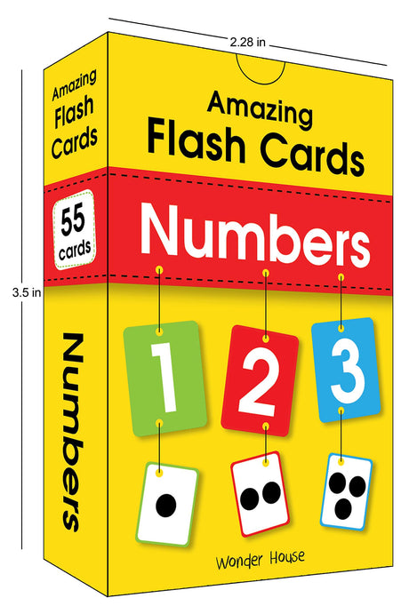 Amazing Flash Cards Numbers: Early Development of Preschool Toddler (55 Cards) - Retail Maharaj