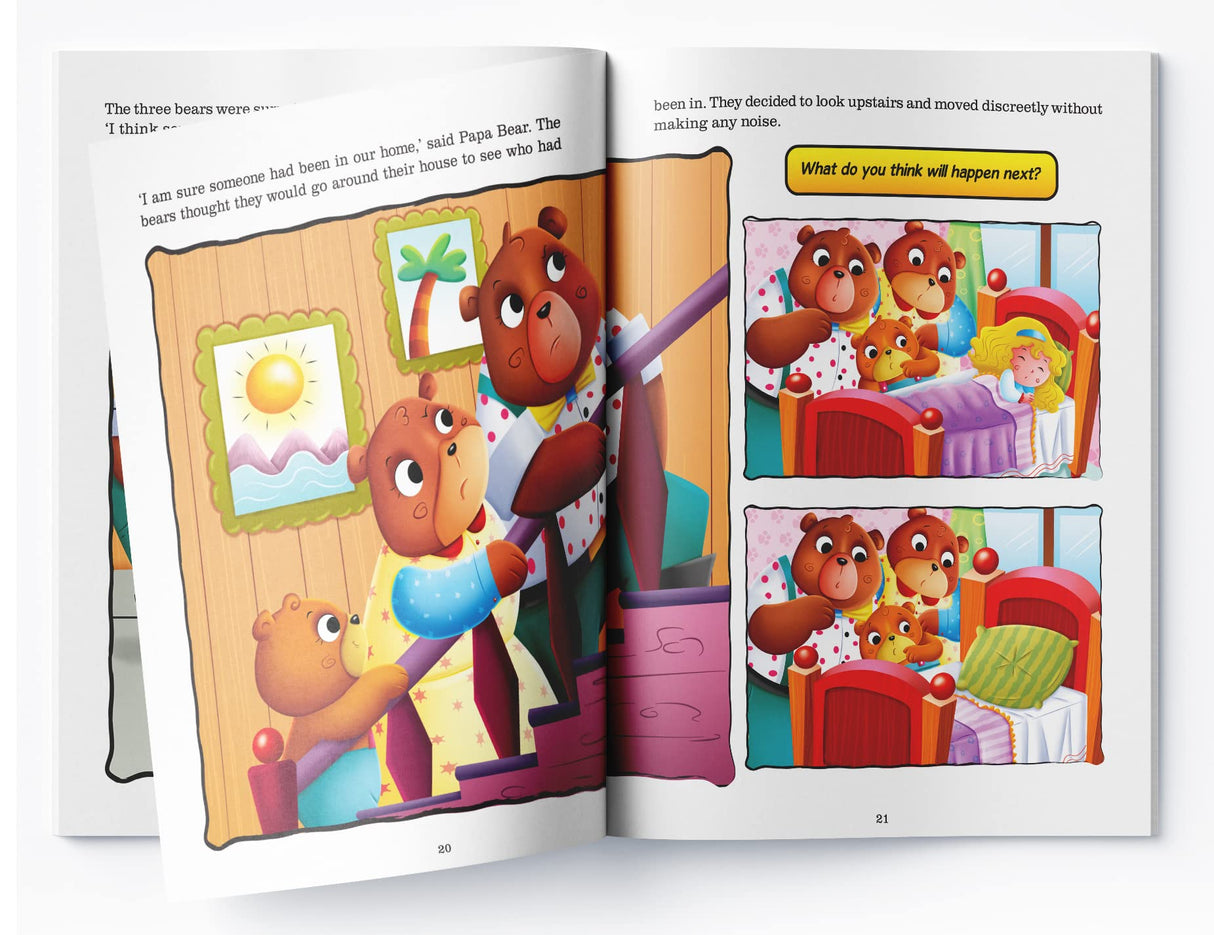 Fairy Tales Comprehension – Goldilocks and the Three Bears Read & Understand Classic Tales | Enhance Reading Comprehension & Vocabulary | Ages 5–8 | 2+ Hours of Learning Fun - Retail Maharaj