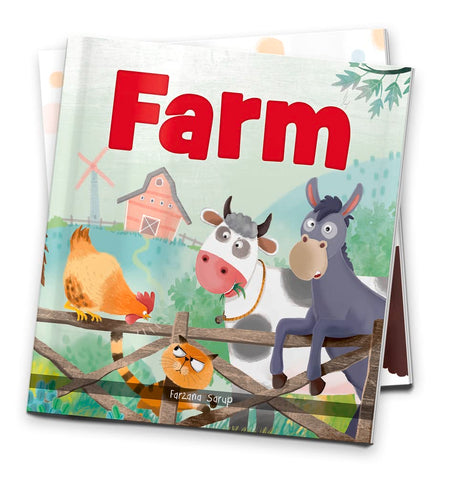 Farm - Illustrated Book On Farm Animals - Retail Maharaj