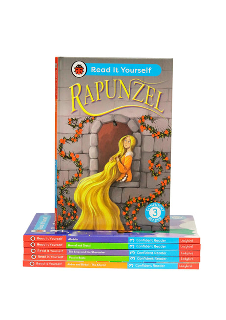Read It Yourself with Ladybird: Confident Readers Level 3: 6 Books Collection Box Set (Akbar and Birbal, Aladdin, Puss in Boots, Hansel and Gretel, Rapunzel and The Elves and the Shoemaker - Retail Maharaj