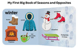 My First Big Book Boxset-Volume 2 (5 Books): A Pizza Box of 5 Large Font Illustrated Board Books on Animals, Birds, Fruits and Vegetables, Seasons, Opposites and Things at Home | Vocabulary Builder for Preschool Kids, Toddlers I Perfect Gift Set I Ages 1+ - Retail Maharaj