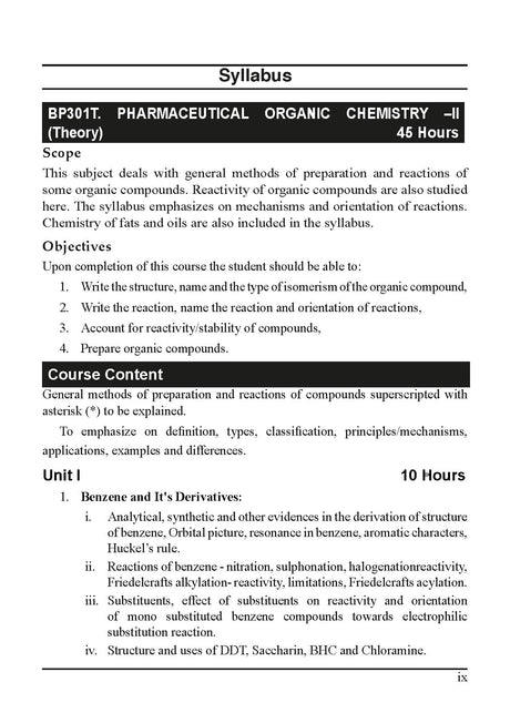 A Textbook of Pharmaceutical Organic Chemistry-II For B.Pharm 3rd Semester Students (First Edition, 2026) - Retail Maharaj