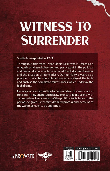 Witness to Surrender - Retail Maharaj