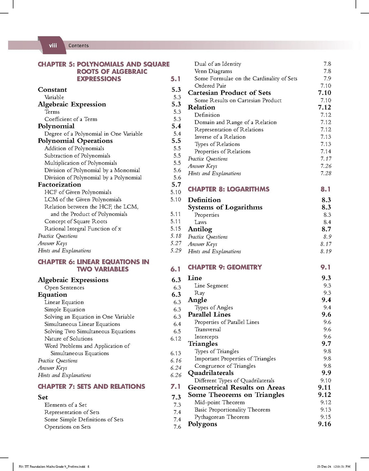 Pearson IIT Foundation' 25 Mathematics Class 9 | For JEE, NTSE & Olympiad Exams |As per CBSE, ICSE & State Curriculums | Includes JEE Practice ... Pearson MyInsights & elibrary |13th edition - Retail Maharaj