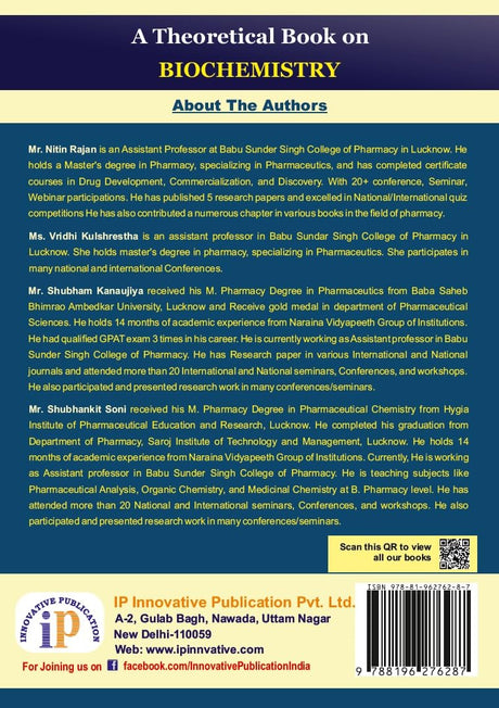 A Theoretical Book on Biochemistry - Retail Maharaj
