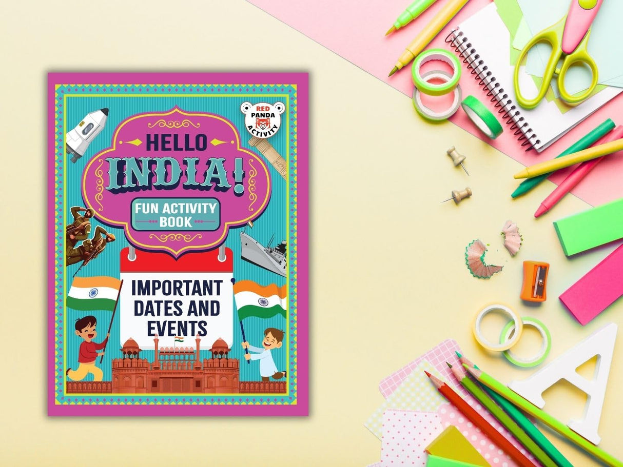Hello India! Fun India Activity Book: Important Dates and Events - Retail Maharaj