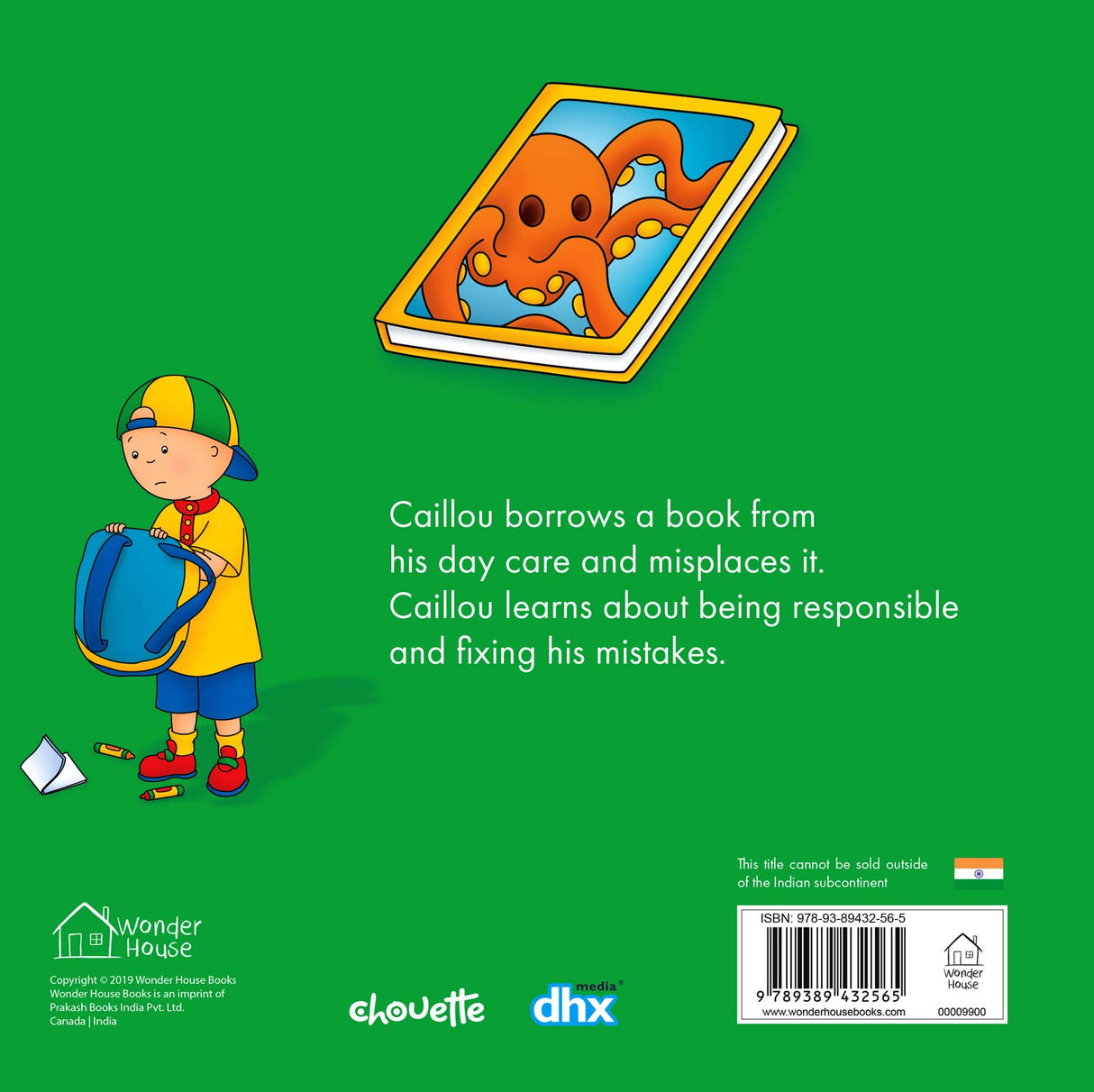 Caillou-Borrows a Book - Retail Maharaj