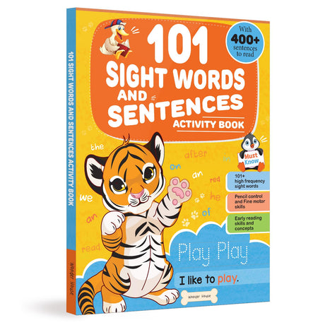 101 Sight Words and Sentences: Activity Book for Children | 400+ Sentences to Read and Practice | Ages 4–7 | Build Early Reading Fluency with Fun Exercises - Retail Maharaj