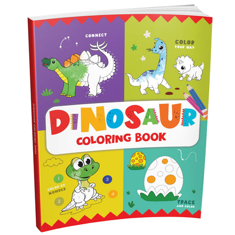 Dinosaur Coloring Book: Fun Dinosaur Coloring Activity Book for Kids | Includes Number Coloring, Dot-to-Dot, Tracing & Copy-Color Activities | Perfect ... I Ages 3+ [Penguin Early Learning Series] - Retail Maharaj