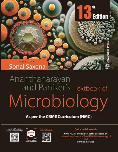 Ananthanarayan and Paniker's Textbook of Microbiology, 13th Edition - Retail Maharaj