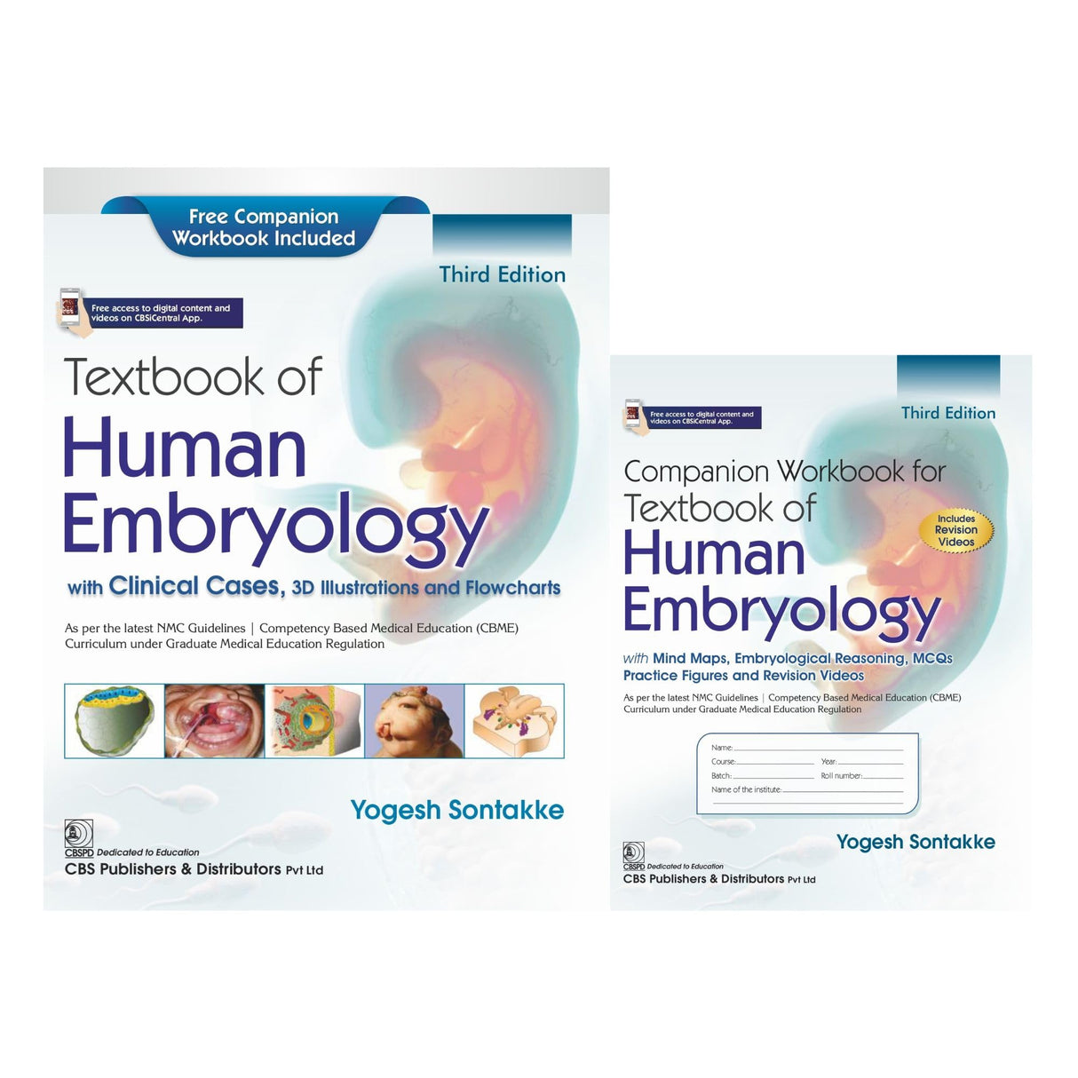 Textbook of Human Embryology , with Clinical Cases, 3D Illustrations and Flowcharts 3/e | As per the latest NMC Guidelines | (CBME) Curriculum under Graduate Medical Education Regulation | Free Companion Workbook Included - 2026 - Retail Maharaj
