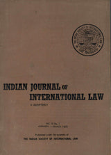 Indian Journal Of International Law A Quarterly - Vol. 15 , Nos. 1 to 4 ( 1975 Jan-March, April-June, July-Sept., Oct-Dec ) ( Set Of 4 Books )