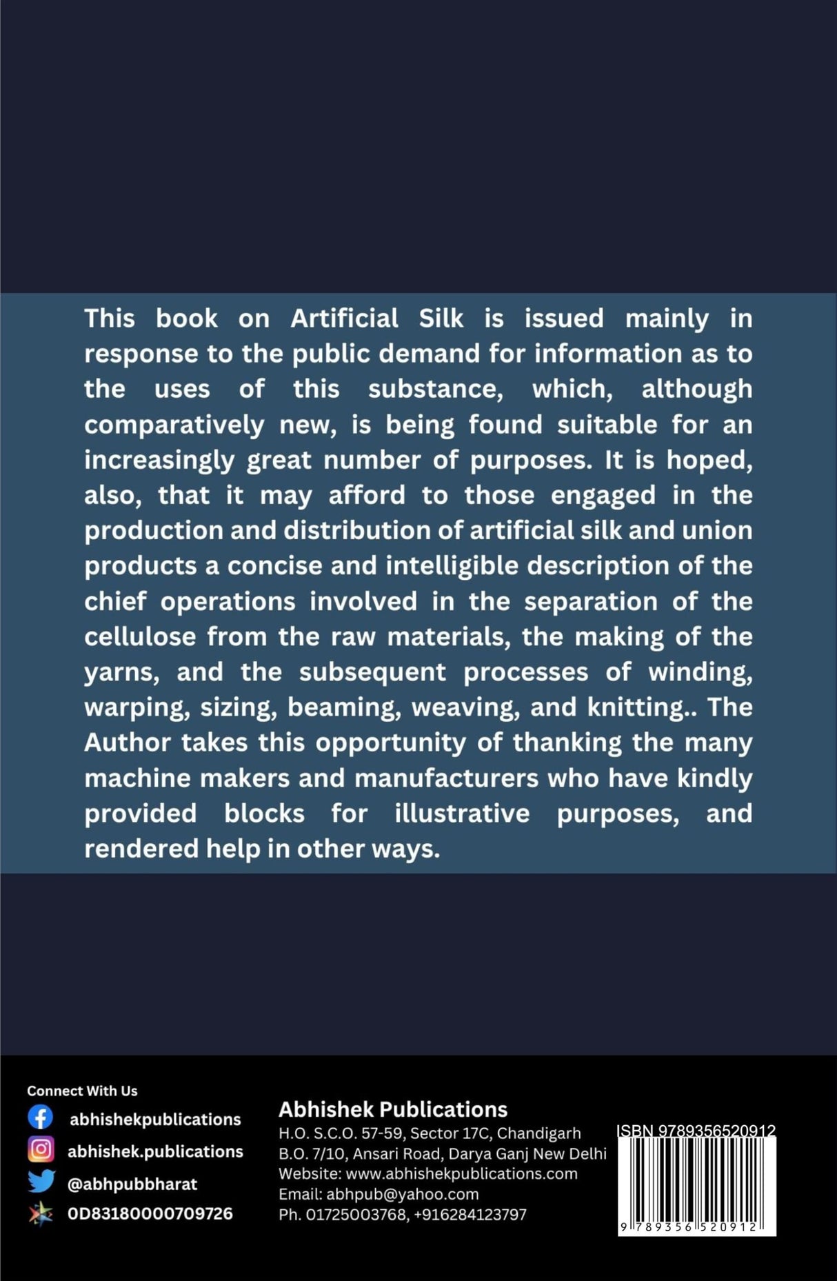 Artificial Silk: Its Manufacture and Uses - Retail Maharaj