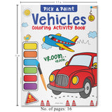 Pick and Paint Coloring Activity Book For Kids: Vehicles - Retail Maharaj