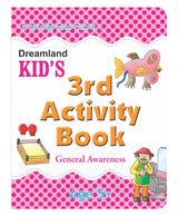 Kid’s 3rd Activity Book – General Awareness for Age 5+ | 64 Pages with 50+ Fun Educational Activities on Sports, Community Helpers, Maths, English, Sense Organs, Cleanliness & Creative Skills | Boost Thinking - Retail Maharaj