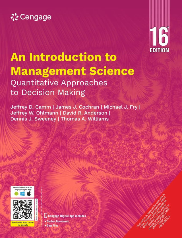 An Introduction to Management Science, 16th Edition - Retail Maharaj
