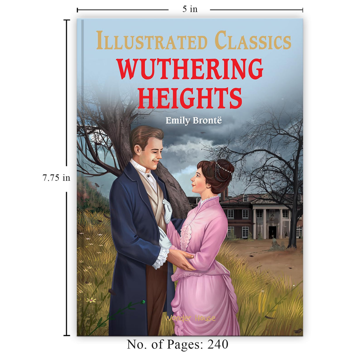Wuthering Heights: Illustrated Abridged Children Classic English Novel with Review Questions (Hardback) - Retail Maharaj