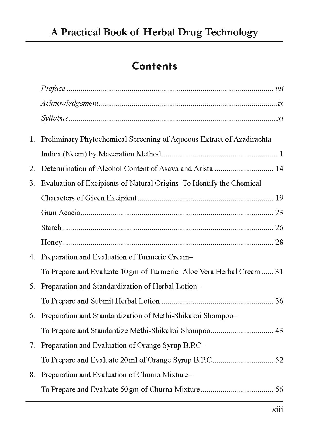 A Practical Book of Herbal Drug Technology for B.Pharm 6th Semester (BP-609P) - Retail Maharaj
