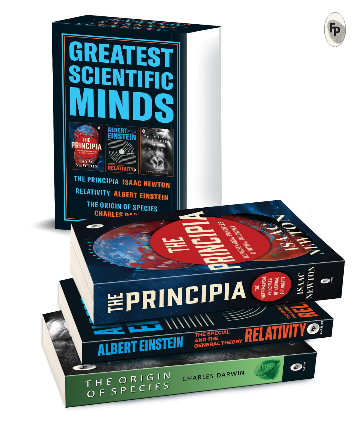 Greatest Scientific Minds (Boxed Set of 3): Charles Darwin, Albert Einstein, Isaac Newton - Origin of Species | Relativity: The General and The ... | The Principia (Popular Classic (Box Set)) - Retail Maharaj