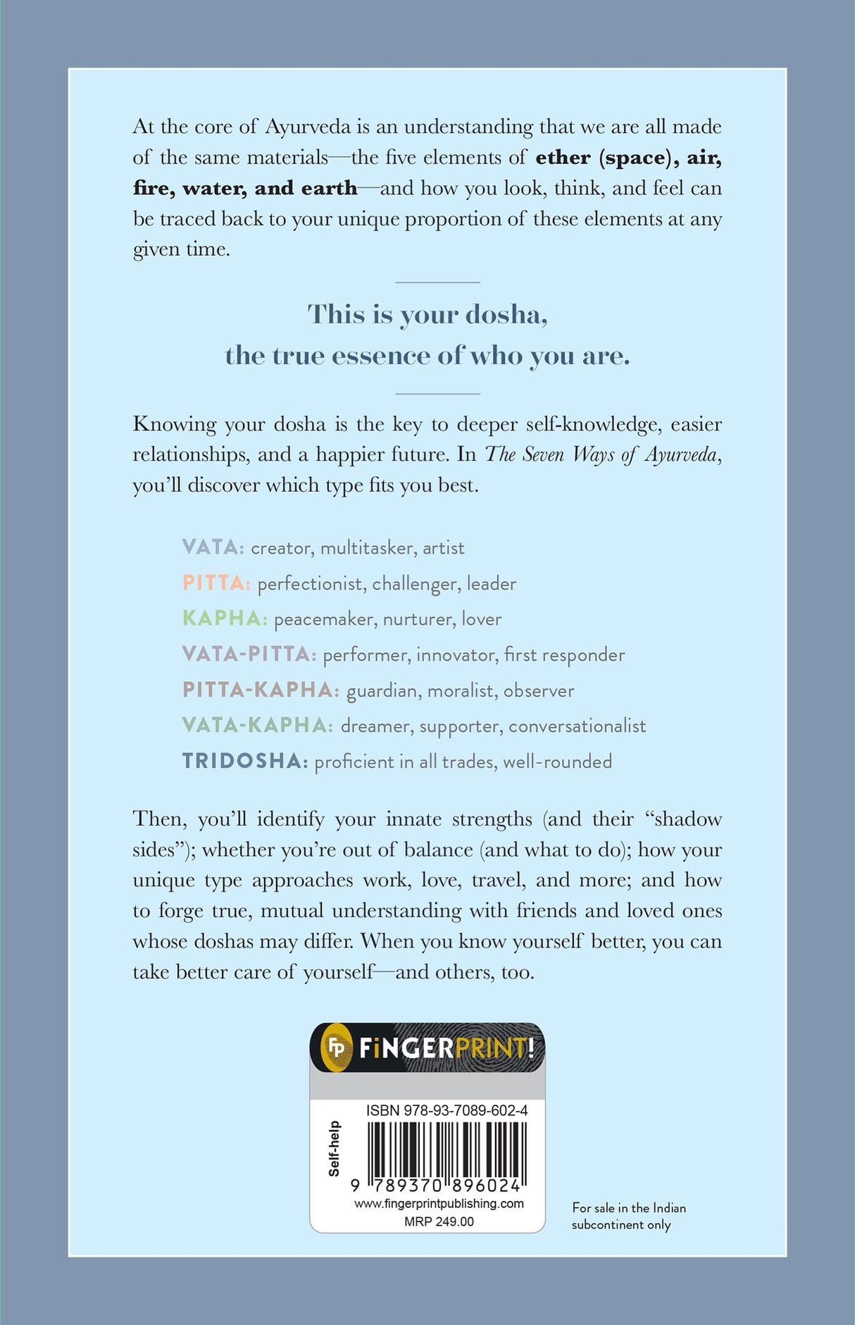 The Seven Ways of Ayurveda - Retail Maharaj