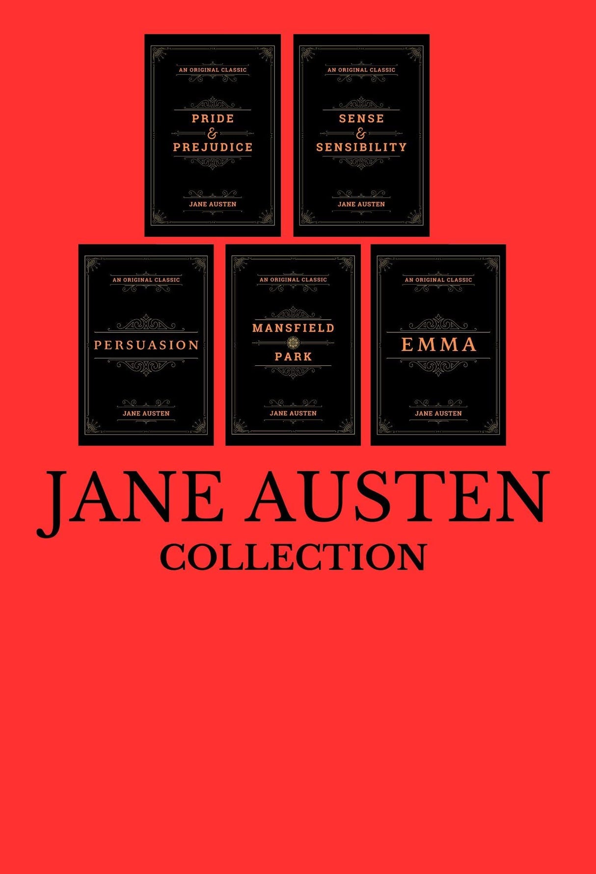 Complete Jane Austen Collection (Set of 6 Books) - Mansfield Park, Pride and Prejudice ,Sense & Sensibility, Persuasion, Emma, Northanger Abbey - Retail Maharaj