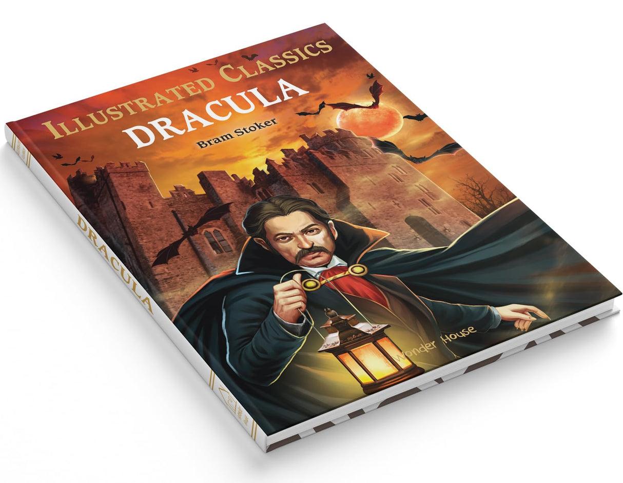Dracula : llustrated Abridged Children Classic English Novel with Review Questions (Hardback) - Retail Maharaj