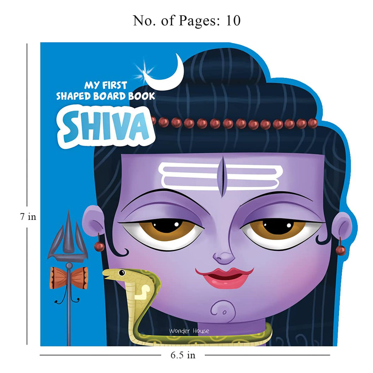 My First Shaped Board Book: Illustrated Lord Shiva Hindu Mythology Picture Book for Kids Age 2+ (Indian Gods and Goddesses) - Retail Maharaj