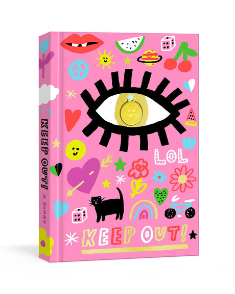 Keep Out!: A Nostalgic '90s Diary with Smiley Face Charm and Stickers - Retail Maharaj